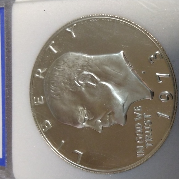 Eisenhower UNCIRCULATED silver PR 70 (4) Dollar Coins 1971s, 1972s, 1973s, 1974s - Picture 9 of 17